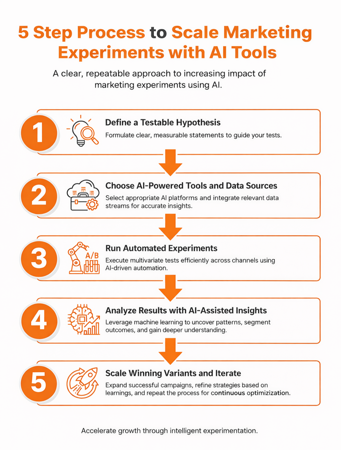 5-step framework to scale marketing experiments with AI tools