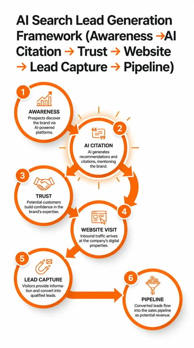 AI Search lead generation journey