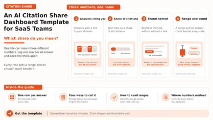 AI Citation Share Dashboard Template for SaaS Teams