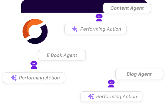 AI agents working on various tasks